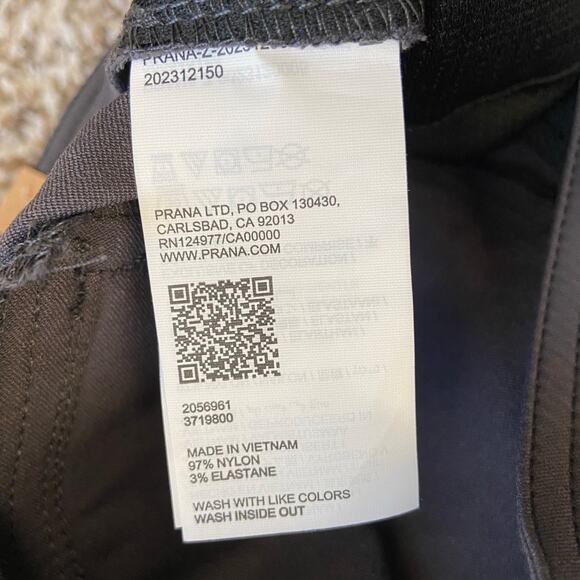 Prana Halle Straight Pant Women's 6 Short Coal Standard Fit Low Rise Stretch - Picture 8 of 13